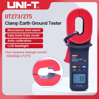VIENĪBAS UT273/UT275 Digitālo Skava Zemes Zemes Pretestības Testeri cilpas pretestības testeri/clamp ammeter USB komunikācija
