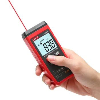 VIENĪBAS UT306A Bez Kontakta Infrasarkanais Mini IS Termometrs ar Lāzeru Digitālais Termometrs ar LCD Displeja Industrial Temperatūras Mērītājs Rīki