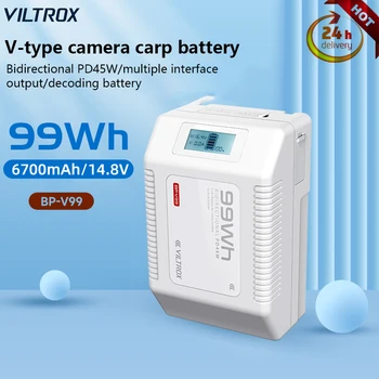 VILTROX BP-V99 99WH 6700mAh Akumulatora Portatīvie Mini Kabatas Liela Jauda, V-port litija Baterija, USB Interfeiss Dual D-PIESKARIETIES Izejas