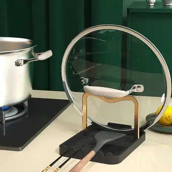 Virtuves Daudzfunkciju Pannā Karoti Pārējo Segtu Uzglabāšanas Plaukts Skaitītājs, Siltuma Izturīgs Virtuve Ērtības Anti-slip Instrumenti, Piederumi