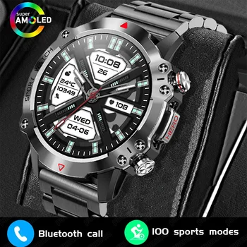 Vīriešu Jaunu Smartwatch Āra Sporta 1.39 Collu 390x390 Pikseļu Liels Ekrāns Smartwatch 450mah Augstas Ietilpības Akumulators Fitnesa Tracker