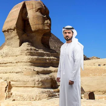 Vīriešu Musulmaņu Tērpu Tuvajos Austrumos Islāma garām Piedurknēm Arābu Apkalpes Kakla Islāma tīrtoņa Krāsu Kaftan Maxi Dubaija Ilgi Jubba Thobe Abaya