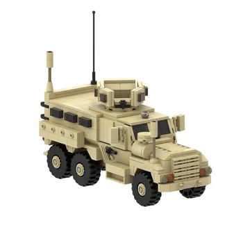 WW2 Militārā ASV Bruņotie Spēki Irākā Kara Armija Puma 6x6 Mine Resistant Transportlīdzekļa Celtniecības Bloki, Ķieģeļu Rotaļlieta Bērniem Dāvanas