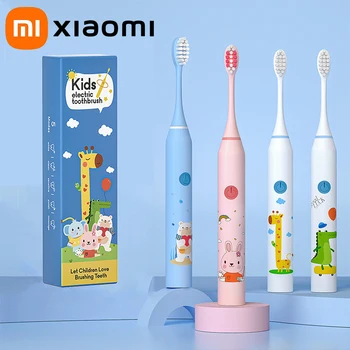 Xiaomi Bērnu Sonic Elektriskā zobu Suka Elektriskā Usb Karikatūra zobu Suka Bērniem Aizstāt zobu Suka Bērniem Elektriskā zobu Suka