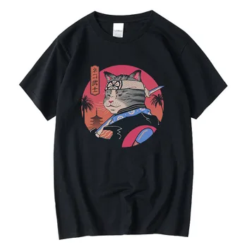 XIN YI Vīriešu T-krekls Augstas Kvalitātes 100% Kokvilnas Anime Nazis Kaķis Iespiesti Gadījuma Zaudēt Cool Cat T Krekls O-veida Kakla Vīriešu T-Krekls Top Tees