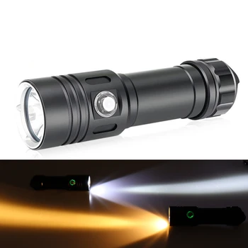 XM-L2 LED Niršanas LED Lukturīti Nirt 80 Metru Ūdensizturīgs IPX8 Zemūdens Camping Lanterna Lāpu Lampu izmantot 26650 18650 akumulatoru