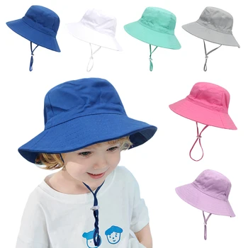 XS,M,L Bērnu Vasaras Saules Cepure UV Aizsardzību Bērniem Kausa Cepure Meitenēm, Zēniem, Āra Panama Beach Caps Toddler Zīdaiņu Kausa Klp