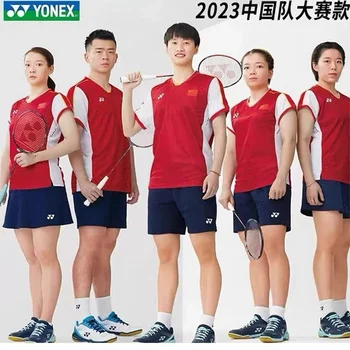 Yonex Jaunu Badmintons Vīriešu T-krekls Vasaras Ķīnas nacionālā izlase, Āra Sporta Iela Īsām piedurknēm Modes Ātri žāvēšanas Krekls