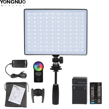 YONGNUO YN300Air II YN-300 Gaisa Pro RGB LED Video Gaisma pēc Izvēles, ar Akumulatoru Lādētāja Komplekts Fotogrāfija Light + AC Adapteris