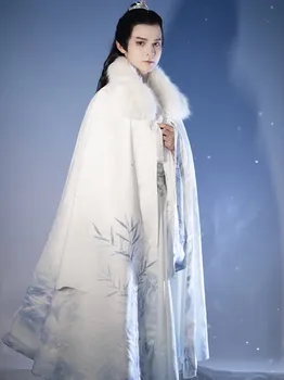 Yourqipao 2023 Ķīnas Hanfu Ziemas Mēteli Plus Lieluma Vīriešiem Hanbok Swordmen Apģērbs Tradicionālā Seno Custumes Cosplay Kleitas