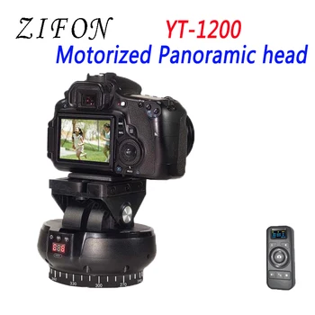 ZIFON YT-1200 Auto, Motorizētie Rotējošo Panorāmas Galvas Tālvadības Pan, Tilt, pagriežot Statīva Galvu Stabilizators Viedtālrunis Kameras