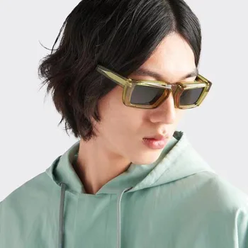 Zīmola Dizains Mazu Rāmi Vīriešu Saulesbrilles Ins Stila Sieviešu Saulesbrilles Salda Meitene Retro Jelly Krāsu Laukums Brilles UV400 Toņos