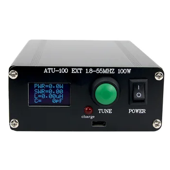 ĀJ-100 Automātiskā Antena Uztvērēja OLED Displejs 1.8-50MHz 3.2 Firmware Programmētu Atvērtā koda Īsviļņu