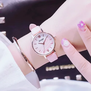 Ķiršu pulveris luksusa sievietes kleitu pulksteņi vienkāršu sieviešu kvarca leahter skatīties sieviešu Pop Vogue zīmola gadījuma rokas pulksteņi