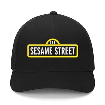 Sesame Street Logo Izšūšana Cepuru Vīriešu Sieviešu Sporta Beisbola Cepures Hip Hop Acs Klp Vasaras Galvassegu Pasūtījuma DIY Vāciņi